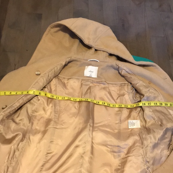 wilfred hooded wool cashmere coat - Picture 9 of 11